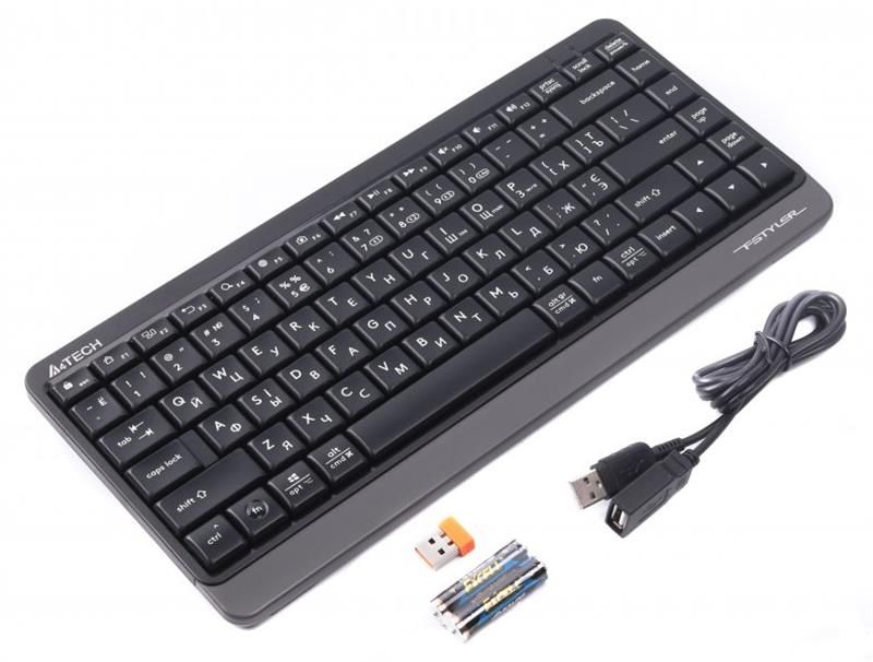 Клавіатура бездротова A4Tech FBK11 Grey (FBK11 (Grey))