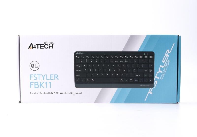 Клавіатура бездротова A4Tech FBK11 Grey (FBK11 (Grey))
