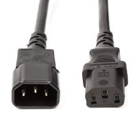 Кабель живлення PowerPlant IEC C13-C14, Cu,  3x1.5мм2, 2м (CC360352)