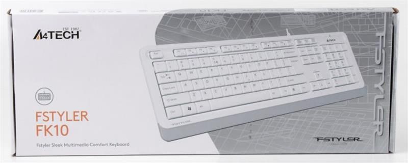 Клавіатура A4Tech FK10 Ukr White (FK10 (White))
