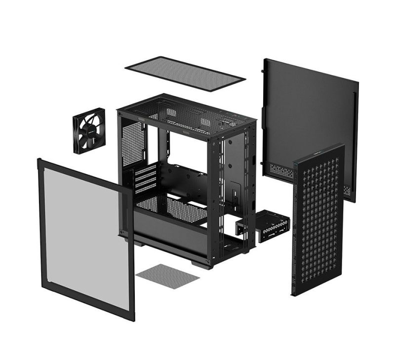 Корпус DeepCool CH370 Black без БП (R-CH370-BKNAM1-G-1)