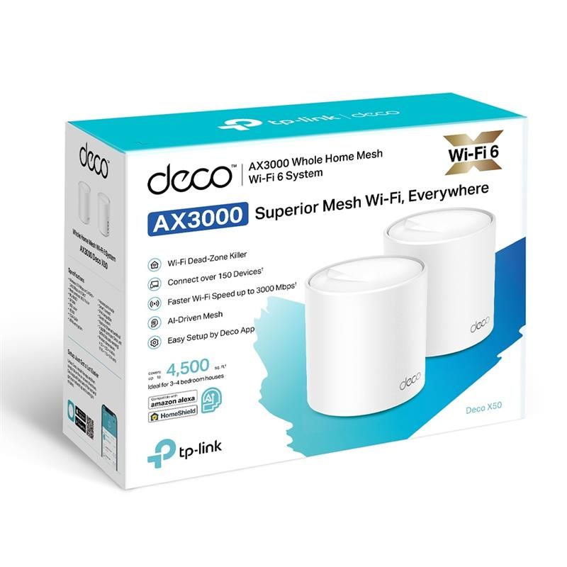 WiFi Mesh-система TP-Link  (Deco X50(2-pack))