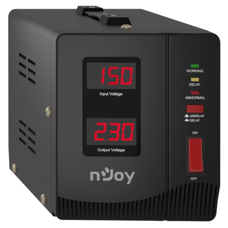 Стабілізатор Njoy (AVRL-10001AL-CS01B) AVR, 1 розетка (Alvis 1000)