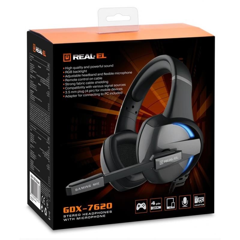 Гарнитура REAL-EL GDX-7620 Black (EL124100045)