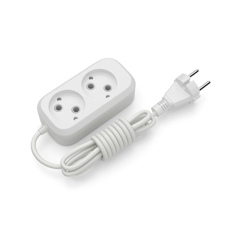 Подовжувач блоковий (ABS) Electrum 2 гнізда 3м (C-ES-1783)