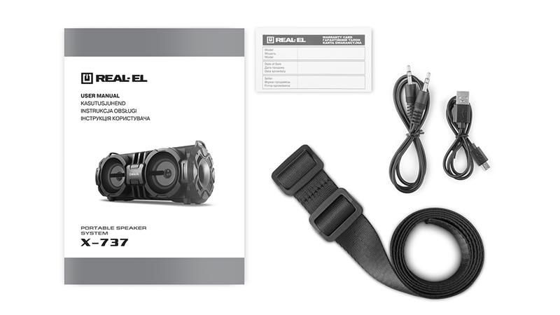 Акустична система REAL-EL X-737 Black (EL121600016)