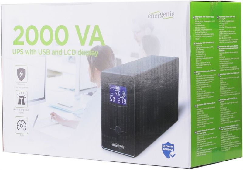 Джерело безперебійного живлення EnerGenie 2000VA (EG-UPS-035)