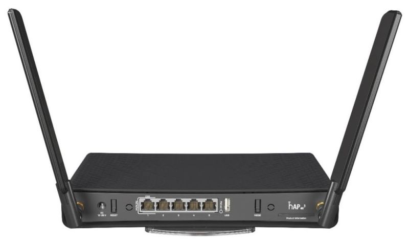 Беспроводной маршрутизатор MikroTik hAP AX3 (C53UiG+5HPaxD2HPaxD)
