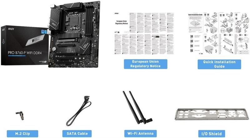 Материнская плата MSI Pro B760-P WiFi DDR4 Socket 1700 (PRO B760-P WIFI DDR4)