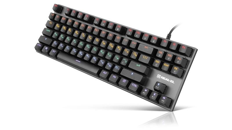 Клавіатура REAL-EL M 05 Grey USB (EL123100044)