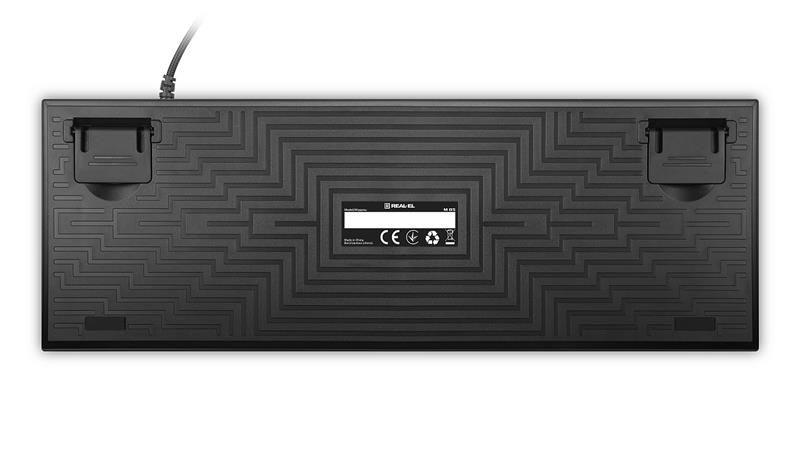 Клавіатура REAL-EL M 05 Grey USB (EL123100044)