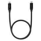 Кабель Edimax UC4 V2 USB Type-C - USB Type-C (M/M), Thunderbolt 3, 240 W, 20 V, 5 A Max, 1 м, Black (UC4-010TB) (UC4-010TB V2)