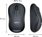 Мышь беспроводная Logitech M220 Silent Charcoal (910-004878)