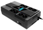 ИБП NJOY (UPCSBLS680TTOAZ01B), Lin.int., 8 x Schuko, USB, LCD, пластик (Token 800)