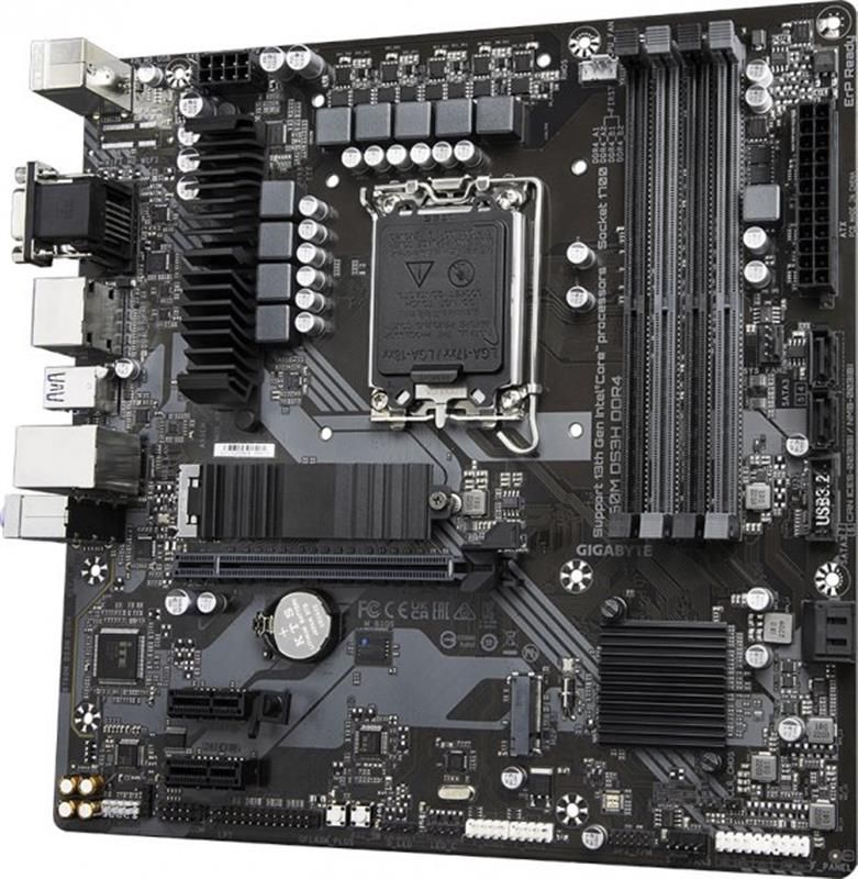 Материнська плата Gigabyte Socket 1700 (B760M DS3H DDR4)