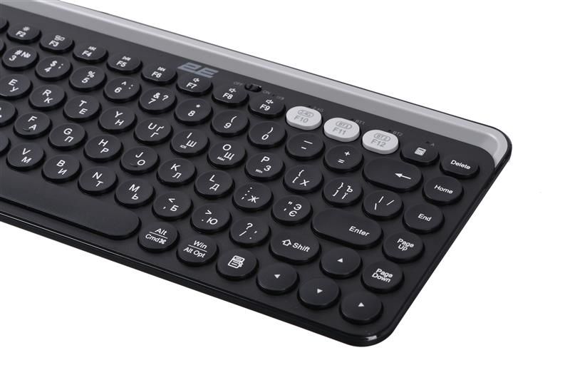 Клавіатура бездротова 2E KS250 WL BT Black (2E-KS250WBK_UA)