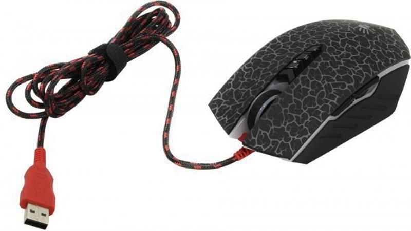 Миша Bloody A70A Crackle Black (A70A Bloody (Black))