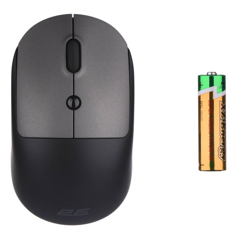 Мышь беспроводная 2E MF218 Silent Black/Gray  (2E-MF218WBG)