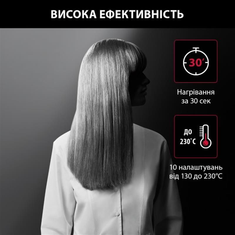 Утюжок (выпрямитель) для волос Rowenta x Karl Lagerfeld Optiliss (SF323LF0)