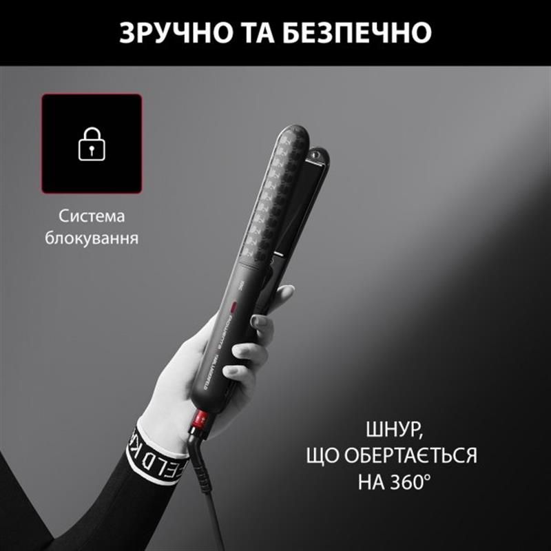 Утюжок (выпрямитель) для волос Rowenta x Karl Lagerfeld Optiliss (SF323LF0)