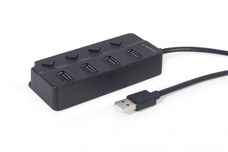 USB-хаб Gembird 4 ports з вимикачами (UHB-U2P4P-01)