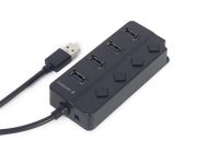 USB-хаб Gembird 4 ports з вимикачами (UHB-U2P4P-01)