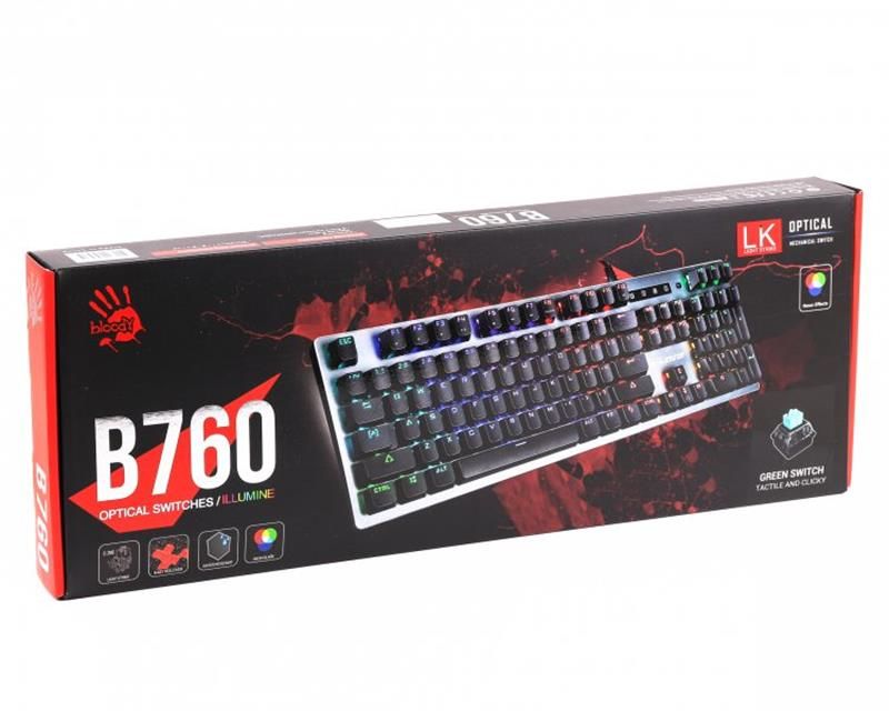Клавіатура Bloody B760 Grey (B760 Bloody (Grey) Green Sw)