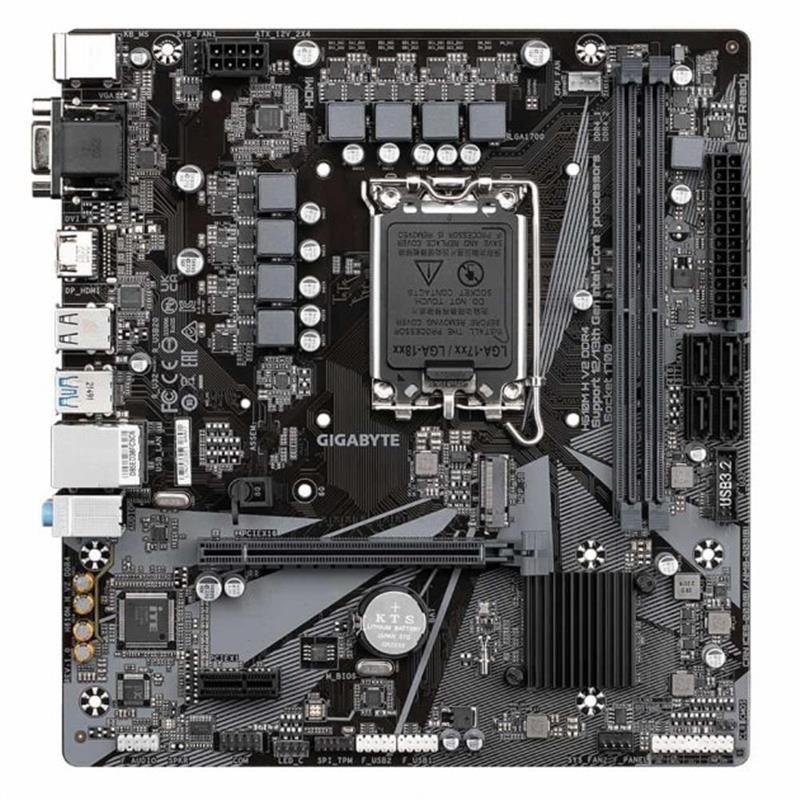 Материнська плата Gigabyte Socket 1700 (H610M H V2 DDR4)
