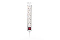 Фільтр живлення 2Е 5хSchuko, 1.5 м, білий (2E-U05ESM1.5)