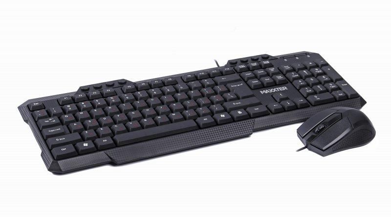 Комплект (клавиатура, мышь) Maxxter Black (KMS-CM-02-UA)