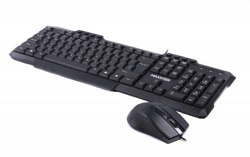 Комплект (клавиатура, мышь) Maxxter Black (KMS-CM-02-UA)