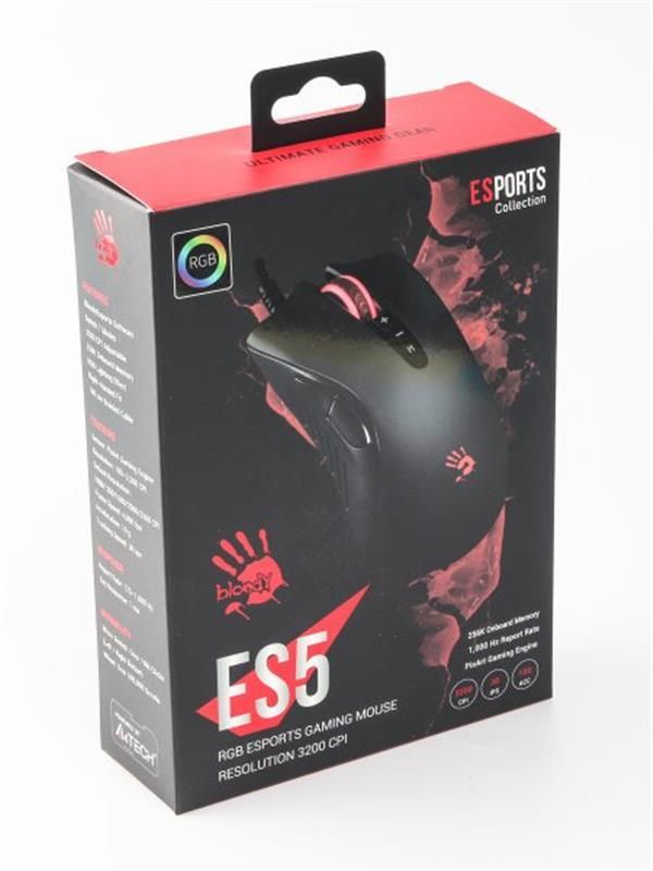 Мышь Bloody ES5 Stone Black (ES5 Bloody (Stone black))
