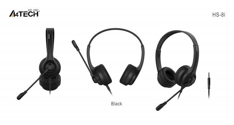 Гарнитура A4Tech HS-8i Black (HS-8i (Black))