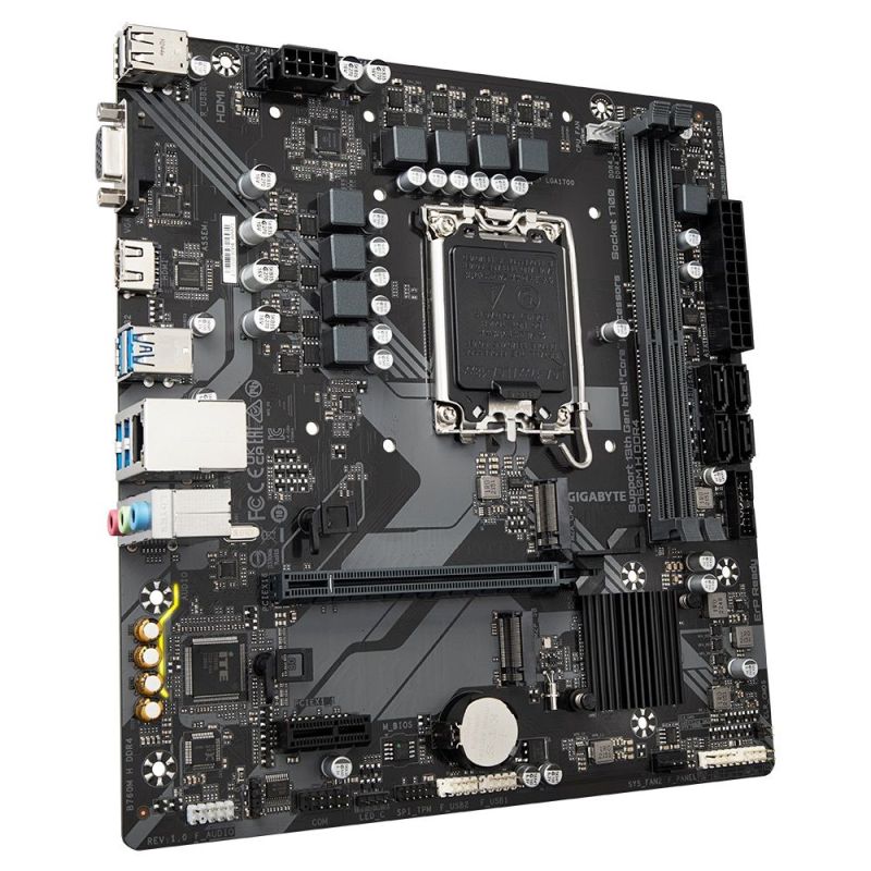 Материнська плата Gigabyte Socket 1700 (B760M H DDR4)