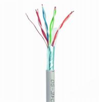 Кабель вита пара Cablexpert FTP CAT5e, алюміній під міддю (CCA з AWG24),одножильний, екранований фольгою, 100м (FPC-5004E-SOL/100)