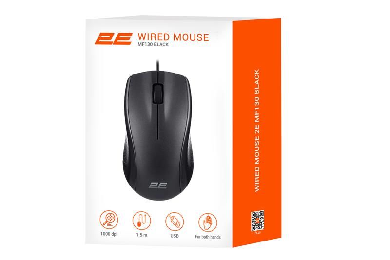 Мышь 2E MF130 Black  (2E-MF130UB)