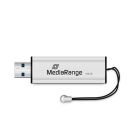 Флеш-накопитель USB3.0 128GB MediaRange Black/Silver (MR918)