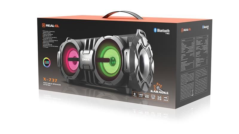 Акустична система REAL-EL X-737 Black (EL121600016)