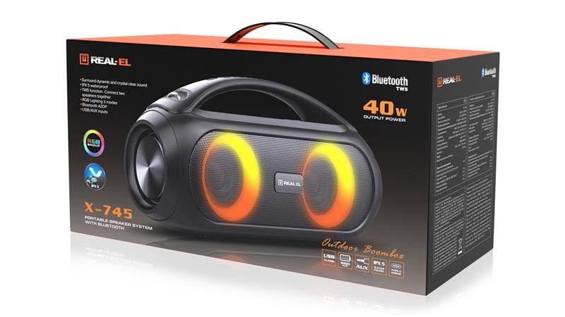 Акустическая система REAL-EL X-745 Black (EL121600012)