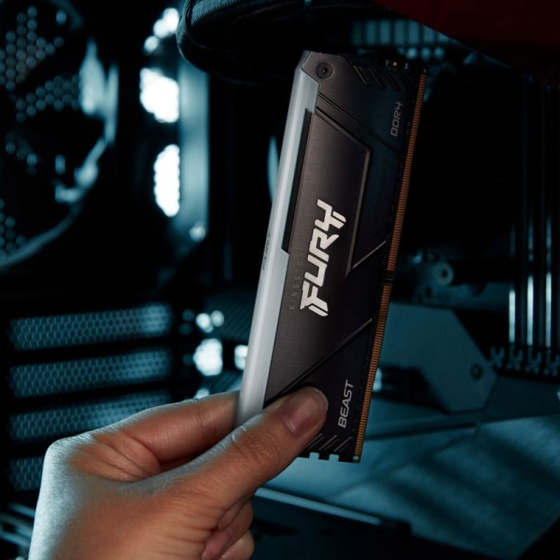 Модуль пам`яті DDR4 16GB/3200 Kingston Fury Beast RGB (KF432C16BB12A/16WP)