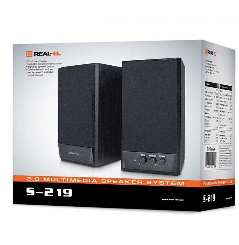 Акустическая система REAL-EL S-219 Black (EL121200004)