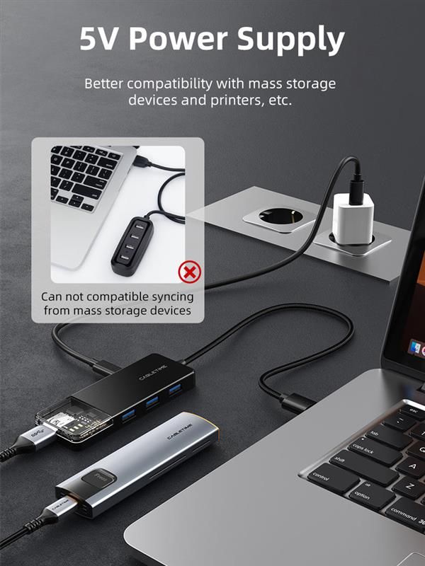 USB-хаб Cabletime 4 ports (CB02B)