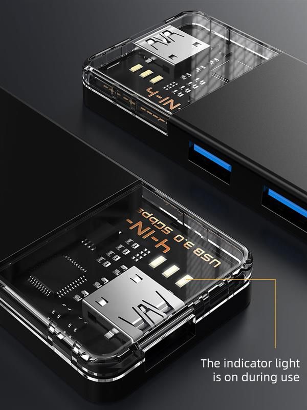 USB-хаб Cabletime USB Type-C 4-в-1 (CB03B)