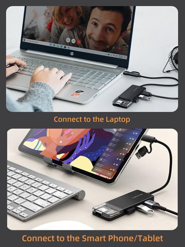 USB-хаб Cabletime USB Type-C 4-в-1 (CB03B)