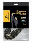 Кабель Cablexpert HDMI - micro-HDMI V 2.0 (M/M), 1.8 м, чорний пакет (CC-HDMID-6)