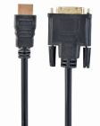 Кабель Cablexpert HDMI - DVI V 1.4 (M/M), 1.8 м, чорний пакет (CC-HDMI-DVI-6)