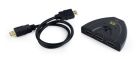 Перемикач HDMI-інтерфейсу Cablexpert HDMI - 3хHDMI V 1.4 (M/F), 0.5 м, чорний блістер (DSW-HDMI-35)