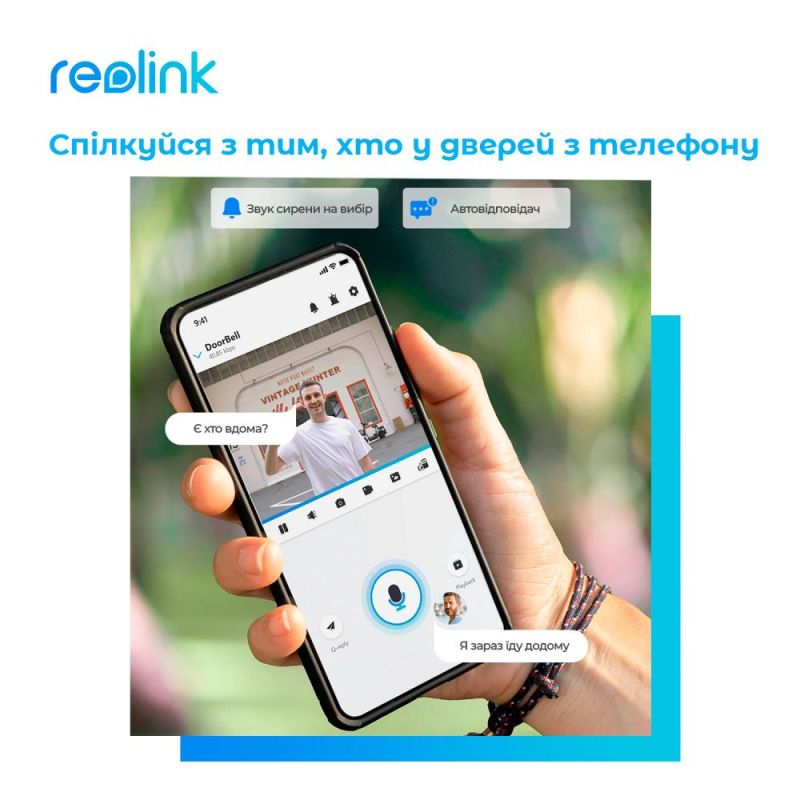 Видеозвонок Reolink (Video Doorbell Wi-Fi) (D340W)