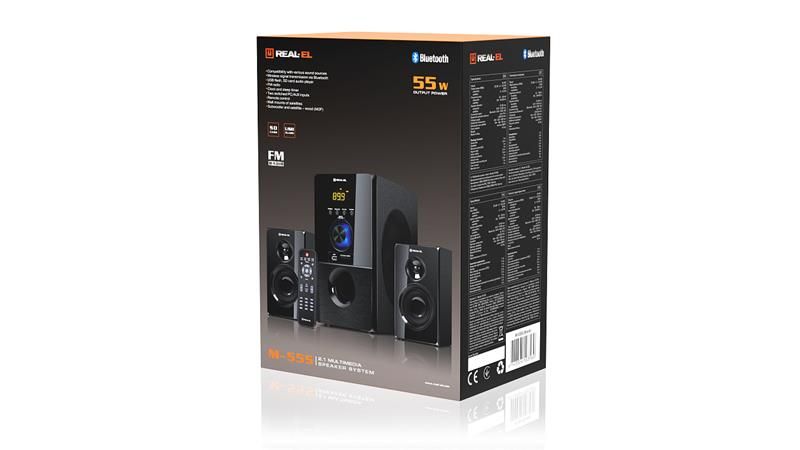 Акустична система REAL-EL M-555 Black (EL121300013)