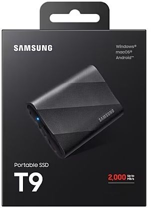 Накопитель внешний SSD 1TB Samsung T9 Black (MU-PG1T0B/EU)